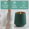 image:imageModern Sprout  2in1 Soy Candle amp Planter  in The Weeds Eucalyptus Pink Pepper Patchouli Citrus 6 Oz Scented Candle wMint Seeds  Ceramic Vessel Dual Purpose Jar  3840 Hour Burn1Pack Thyme  Tonka Bean