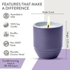 image:imageModern Sprout  2in1 Soy Candle amp Planter  in The Weeds Eucalyptus Pink Pepper Patchouli Citrus 6 Oz Scented Candle wMint Seeds  Ceramic Vessel Dual Purpose Jar  3840 Hour Burn1Pack Violet Hour  Lavender