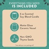 image:imageModern Sprout  2in1 Soy Candle amp Planter  in The Weeds Eucalyptus Pink Pepper Patchouli Citrus 6 Oz Scented Candle wMint Seeds  Ceramic Vessel Dual Purpose Jar  3840 Hour Burn1Pack Thyme  Tonka Bean