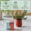 image:imageModern Sprout  2in1 Soy Candle amp Planter  in The Weeds Eucalyptus Pink Pepper Patchouli Citrus 6 Oz Scented Candle wMint Seeds  Ceramic Vessel Dual Purpose Jar  3840 Hour Burn1Pack Rosemary  Cucumber