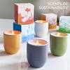 image:imageModern Sprout  2in1 Soy Candle amp Planter  in The Weeds Eucalyptus Pink Pepper Patchouli Citrus 6 Oz Scented Candle wMint Seeds  Ceramic Vessel Dual Purpose Jar  3840 Hour Burn1Pack Golden Moments  Sage