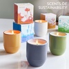 image:imageModern Sprout  2in1 Soy Candle amp Planter  in The Weeds Eucalyptus Pink Pepper Patchouli Citrus 6 Oz Scented Candle wMint Seeds  Ceramic Vessel Dual Purpose Jar  3840 Hour Burn3pack Lavender  Mint  Sage