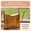 image:imageModern Sprout Brass Finish Plant Watering Can  3L Capacity  Long Spout Stainless Steel Vessel for Outdoor amp Indoor Plants  Rust Resistant  Garden Accessory for Houseplants amp Decorative UseBrass
