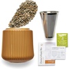 image:imageModern Sprout Flower Grow Kit  Ceramic Planter with Indoor Hydroponics Growing System Kit Ideal for Living Room Decor  Unique Gardening Gifts  Morning Glory Self Watering Flower Planting KitZinnia Dahlia