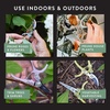 image:imageModern Sprout Hand Pruners  Lightweight Pruning Shears WEasy Lock Gardening Scissors  Bypass Sharp Carbon Steel Blade Rust Resistant Garden Tools  Reusable Holster  Gift for Fathers Day SageSage