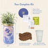 image:imageModern Sprout Mason Garden Jar  SelfWatering Hydroponics Growing System Kit with Organic Herb Seeds  Jar Planter for Indoor Herb Garden  Seed Starter Kit  Home Decor amp Gifting  LavenderLavender
