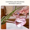 image:imageModern Sprout Plant Watering Can  Handcrafted from Borosilicate Glass  Long Spout Vessel for Indoor Plants  32 Oz Capacity  Multipurpose Watering Can and Flower Vase for Houseplants TealBlush