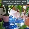 image:imageModern Sprout Plant Watering Can  Handcrafted from Borosilicate Glass  Long Spout Vessel for Indoor Plants  32 Oz Capacity  Multipurpose Watering Can and Flower Vase for Houseplants TealClear