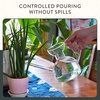 image:imageModern Sprout Plant Watering Can  Handcrafted from Borosilicate Glass  Long Spout Vessel for Indoor Plants  32 Oz Capacity  Multipurpose Watering Can and Flower Vase for Houseplants TealClear