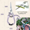 image:imageModern Sprout Pruning Shears  Herb Snipping Scissors Lightweight Gardening Tools WEasy Lock  Flower Cutter Garden Shears  Gift for Fathers Day  Carbon Steel BladeReusable HolsterOcean1PackLavender