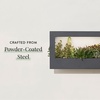 image:imageModern Sprout Smart Growframe  Wall Mounted Plant Stand with LED Grow Light  Smart App Controlled  PowderCoated Steel Frame for Indoor Plants  Perfect for Gifting Home and Kitchen Decor EmeraldLandscape Matte Black