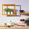 image:imageModern Sprout Smart Growframe  Wall Mounted Plant Stand with LED Grow Light  Smart App Controlled  PowderCoated Steel Frame for Indoor Plants  Perfect for Gifting Home and Kitchen Decor EmeraldSquare Mustard