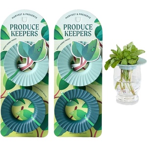 image:imageModern Sprout Botanical and Produce Keeper for Floral Arranging Herb Keeping and Plant Propagation  Food Safe and BPAFree Sustainable Materials Hydration Tray  Extends Freshness  2 PackProduce Keepers  2pk