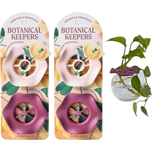 image:imageModern Sprout Botanical and Produce Keeper for Floral Arranging Herb Keeping and Plant Propagation  Food Safe and BPAFree Sustainable Materials Hydration Tray  Extends Freshness  2 PackBotanical Keepers  2pk