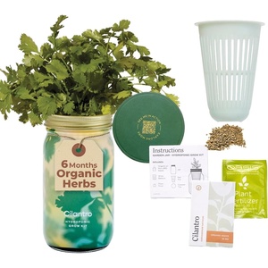 image:imageModern Sprout Mason Garden Jar  SelfWatering Hydroponics Growing System Kit with Organic Herb Seeds  Jar Planter for Indoor Herb Garden  Seed Starter Kit  Home Decor amp Gifting  LavenderCilantro