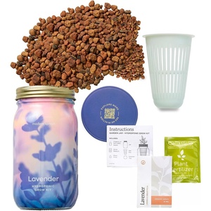 image:imageModern Sprout Mason Garden Jar  SelfWatering Hydroponics Growing System Kit with Organic Herb Seeds  Jar Planter for Indoor Herb Garden  Seed Starter Kit  Home Decor amp Gifting  LavenderLavender