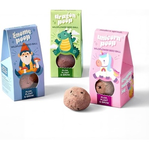 image:imageModern Sprout Wildflower Seed Ball Poop  EcoFriendly Gift  NonGMO HandRolled Clay Seed Bombs with Wildflower Seeds  Plop Plant amp Grow Gardening Gift Set for All Occasions Jingle PlopPack of 3Magical Plop 3pk
