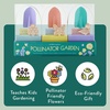 image:imageModern Sprout Pollinator Garden Gift Set  Spring Gifts for Kids  Educational Gardening Tools for Little Gardeners  EcoFriendly Kids Gardening Set wTrowel Wooden Markers amp Wildflower Seeds 3pk