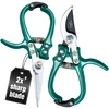 image:imageModern Sprout Hand Pruners amp Shears Set wblister  Lightweight Gardening Tools  Easy Lock  Sharp Carbon Steel Blades  Rust Resistant Scissors for Herbs amp Flowers Gift for Fathers Day  SageOcean