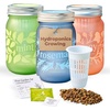 image:imageModern Sprout Mason Garden Jar  SelfWatering Hydroponics Growing System Kit with Organic Herb Seeds  Jar Planter for Indoor Herb Garden Seed Starter Kit  Decor amp Gifting BasilLavenderSunflowerPoppy  Rosemary  Mint