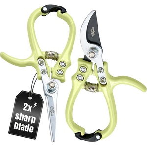 image:imageModern Sprout Hand Pruners amp Shears Set wblister  Lightweight Gardening Tools  Easy Lock  Sharp Carbon Steel Blades  Rust Resistant Scissors for Herbs amp Flowers Gift for Fathers Day  SageChartreuse