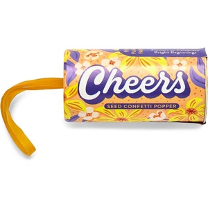 image:imageModern Sprout Seed Confetti Poppers with Flower Seeds  Party Favors for Outdoor Wedding Birthday amp Parties  NonToxic PlasticFree amp Pollinator Safe Plantable Seed Paper Yellow CheersPack of 12Yellow Cheers